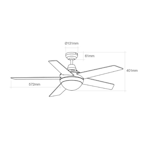 EAN 8425998339888 - EDM 33988 ventilador Blanco, Madera imagen 2