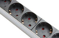 EAN 4014619506736 - Alcasa GC-N0087 base múltiple 1,8 m 8 salidas AC Interior Negro, Plata imagen 4