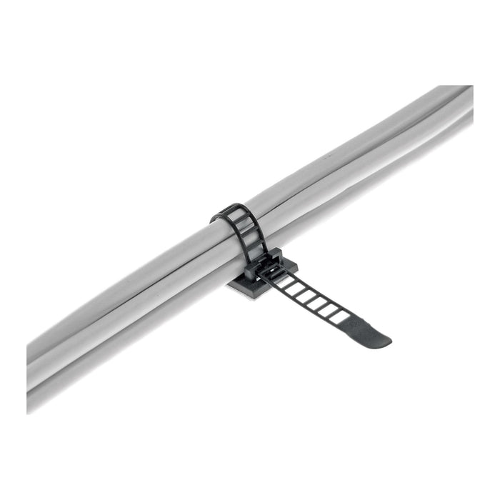 Abrazadera De Cable Ajustable Inline 94mm Negro 10uds