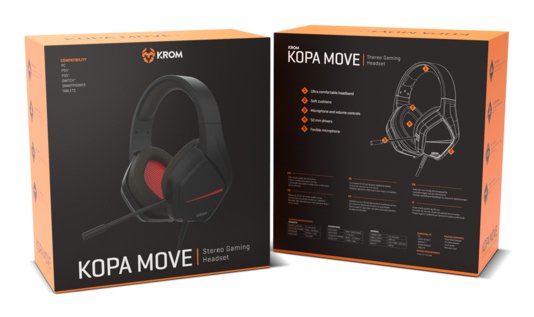 EAN 8436587975004 - Krom Kopa Move Auriculares Alámbrico Diadema Juego Negro imagen 6