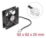 EAN 4043619673025 - DeLOCK 67302 sistema de refrigeración para ordenador Carcasa del ordenador Ventilador 9,2 cm Negro 1 piez imagen 3