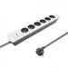 EAN 5901878502977 - Qoltec 50297 base múltiple 1,8 m 6 salidas AC Interior Gris, Blanco imagen 3