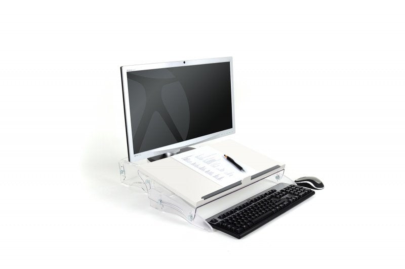 EAN 8717399998277 - BakkerElkhuizen FlexDesk 630N archivador Acrílico, Plástico, Caucho, Acero Transparente, Blanco imagen 2