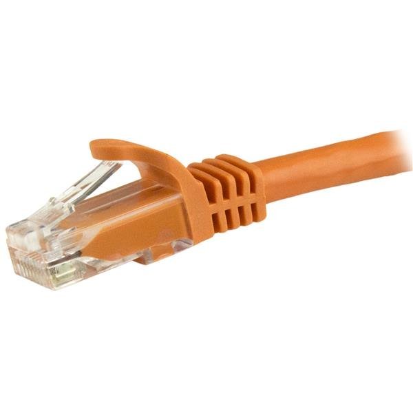 Cable De Red 15m Cat6 Naranja  Cabl Snagless Poe