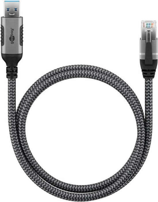 EAN 4040849702990 - Goobay 70299 cambiador de género para cable USB A RJ-45 Negro, Plata imagen 4