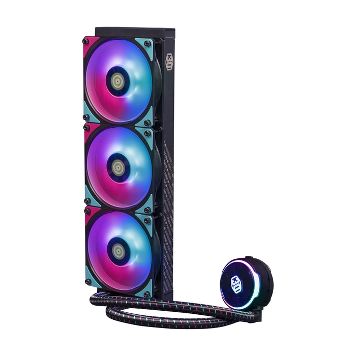 Kit Watercooling Cooler Master Masterliquid Pl360 Flujo  30th Anniversary Rgb - 360mm (Negro)