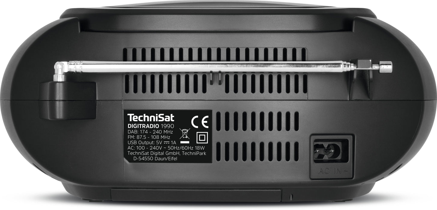 EAN 4019588039520 - TechniSat Digitradio 1990 Portátil Analógico y digital Negro, Gris imagen 5
