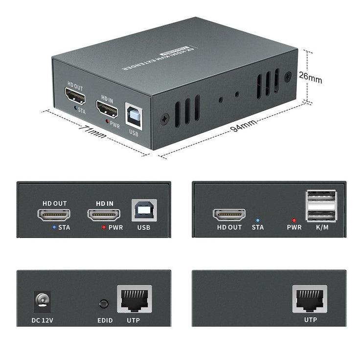 EAN 4015867239049 - LevelOne HVE-8111 extensor audio/video Transmisor y receptor de señales AV Negro imagen 4