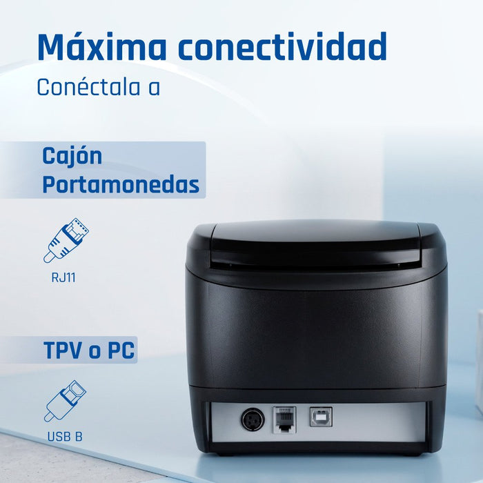 EAN 8435364319109 - iggual TP Easy 80 203 x 203 DPI Alámbrico Térmico Impresora de recibos imagen 3
