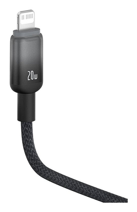 Discolor Series Fast Charging Cable Usb To Ip 2.4a 2m Cluster Black