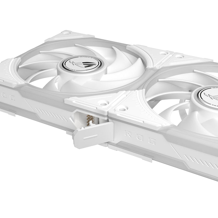 Ventilador Pc Asus Rog Eurux Gr120 Fan Argb Blanco 3in1
