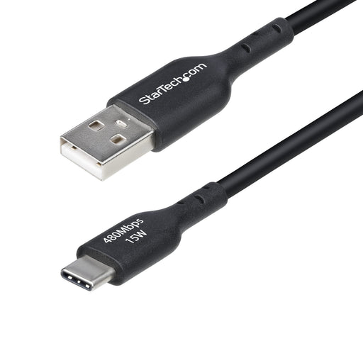 EAN 0065030922456 - StarTech.com USB2AC15CMBK cable USB USB 2.0 0,15 m USB A USB C Negro imagen 1