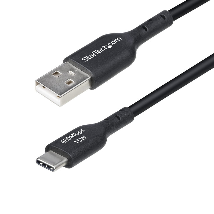 EAN 0065030922456 - StarTech.com USB2AC15CMBK cable USB USB 2.0 0,15 m USB A USB C Negro imagen 1