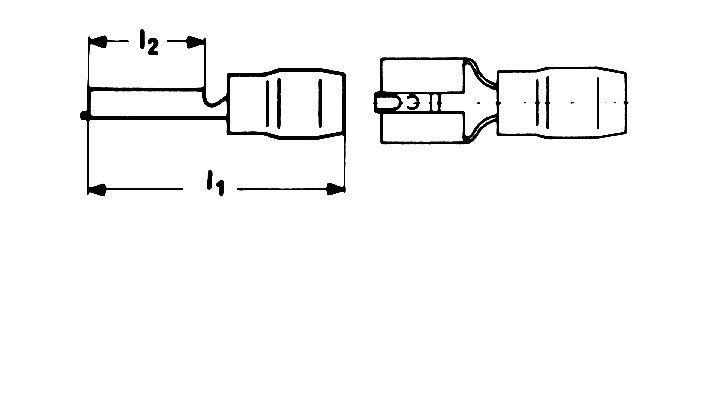 Klau Flachsteckhlsen 750 4,0-6,0qmm Gelb