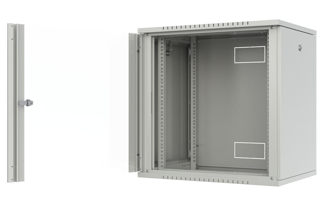 Quick Assembly Flat Pack 19"  12u Rack Wall Mount W:600 X