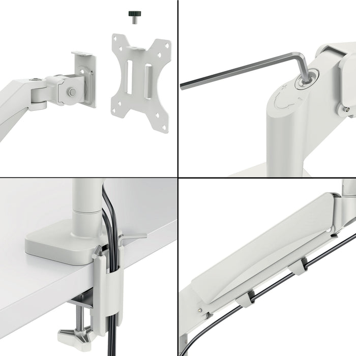 Leitz Dual Monitor- Y Laptop Arm Gris, 1120x110x600