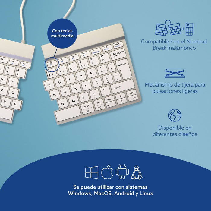EAN 8719274492276 - R-Go Tools RGOSBPTWLWH teclado Universal Portugués imagen 14