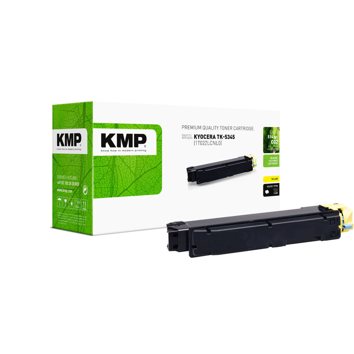 Kmp Toner Kyocera Tk-5345y 1t02zlanl0 Amarillo 9000 Copias Remanufactured