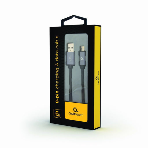 EAN 8716309101097 - Gembird CCB-MUSB2B-AMLM-6 cable de teléfono móvil Negro 1,8 m USB A Lightning imagen 2