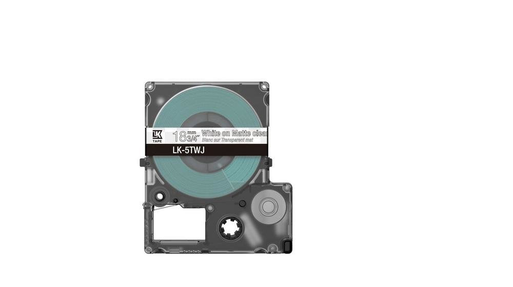 Epson Labelworks Lk-5twj - Blanco A Mattem Transparente - Rollo (1,8 Cm X 8 M)