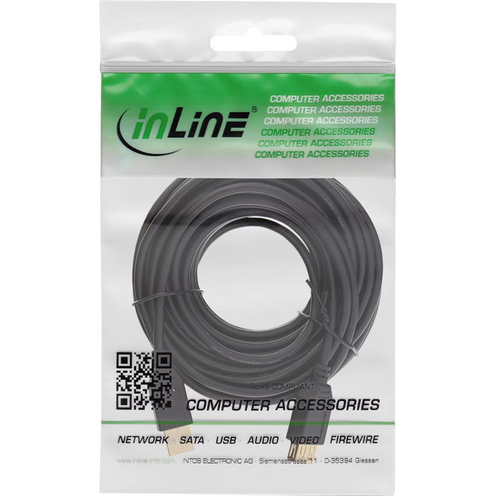 Cable Alargador Inline Usb 2.0 Tipo A Macho A A Hembra Negro 2m