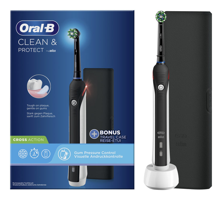 Oral-B Pro 2 Clean & Protect ZahnbRste Schwarz