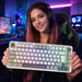 EAN 8681949016998 - Inca IKG-455 teclado Juego USB + RF Wireless + Bluetooth QWERTY Alemán Blanco imagen 6