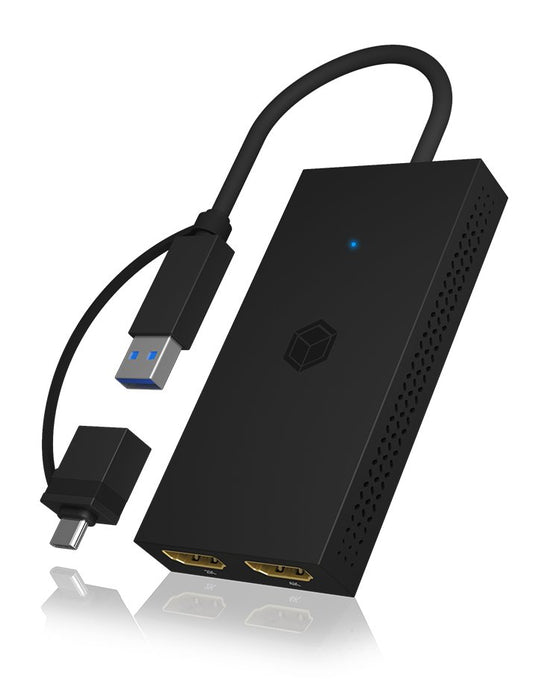 EAN 4250078173403 - ICY BOX IB-SPL1029AC Adaptador gráfico USB 3840 x 2160 Pixeles Negro imagen 3