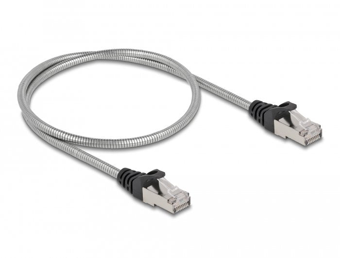 Delock Rj45 Cable Cat.6a U Ftp Mit Metallmantel 0,5 M
