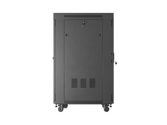 Lanberg Rack Cabinet 19" Free-Standing 24u 600x800 Flat Pack With Glass Door Lcd Negro V2