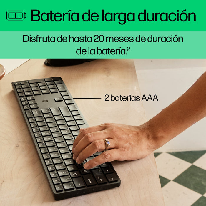 EAN 196188162651 - HP 450 BLK Programmable Wireless Keyboard teclado RF inalámbrica + USB Negro imagen 7