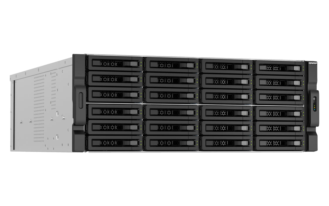 EAN 4711103082256 - QNAP TS-H3087XU-RP NAS Bastidor (4U) Intel Xeon E E-2378 64 GB DDR4 0 TB QuTS hero Negro, Blanco imagen 3