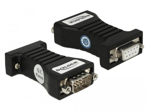 EAN 4043619639687 - DeLOCK 63968 convertidor, repetidor y aislador en serie RS-232 Negro imagen 1