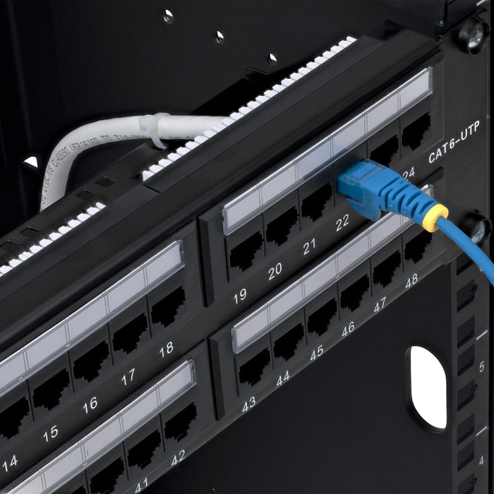 Panel De Parcheo 2u De 48 Puertos Cat6 Rj45 - Utp -Tipo 110