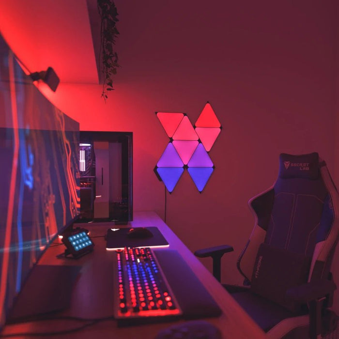 Nanoleaf Shapes Mini Triangles Ultra Negro Expansion 10 Pk