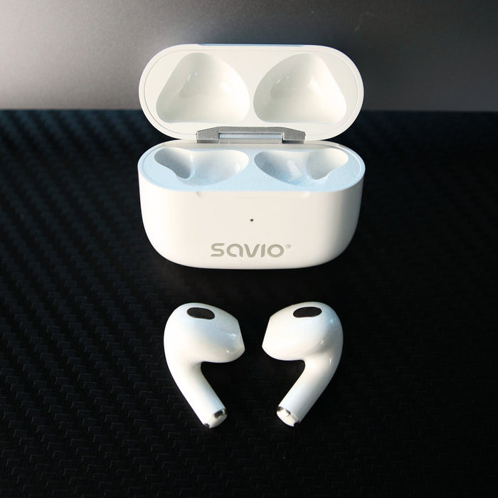EAN 5901986049494 - Savio TWS-01 PRO auricular y casco Auriculares Inalámbrico Dentro de oído Música/uso diario Bluetooth Bla imagen 12