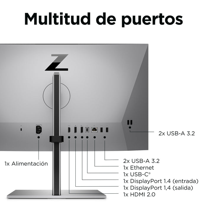 EAN 5715063348888 - HP Z24m G3 QHD Conferencing Display pantalla para PC 60,5 cm (23.8") 2560 x 1440 Pixeles Quad HD LCD Plat imagen 3