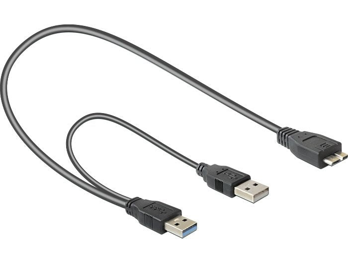 Delock Cable Usb 3.0 Typ A Macho + Usb Typ A Macho > Usb 3.0 Typ Micro-B