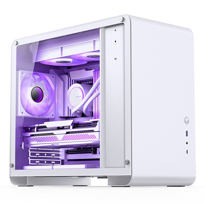 Jonsbo U4 Mini Micro-Atx-Gehäuse, Temperojo Glass - Blanco