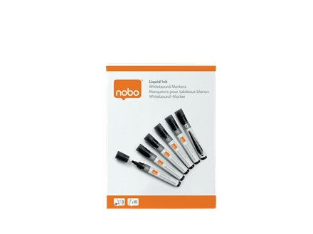 EAN 5028252612821 - Nobo 1915377 marcador 10 pieza(s) Punta redonda Negro imagen 9
