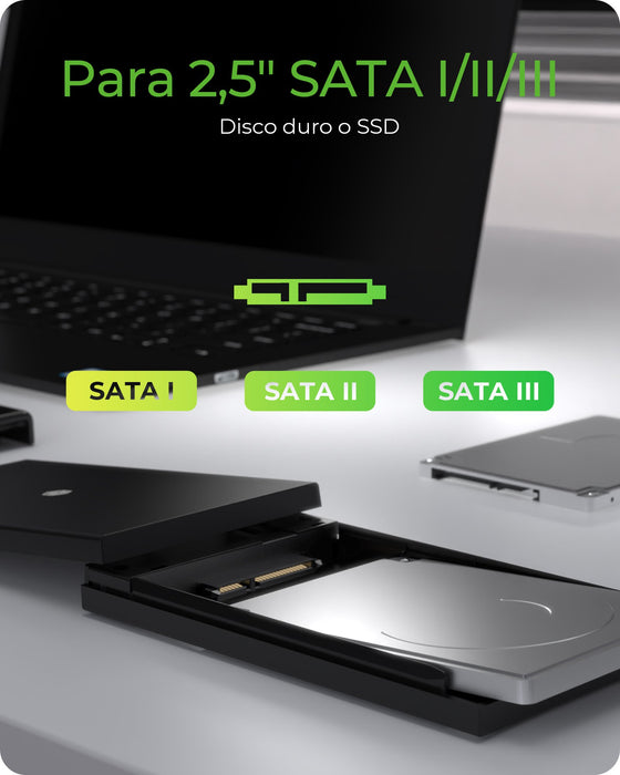 EAN 4250078172932 - ICY BOX IB-200T-C3 Caja externa para unidad de estado sólido (SSD) Negro 2.5" imagen 5