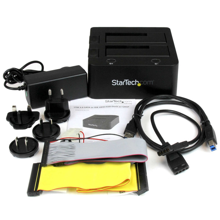 EAN 0065030859813 - StarTech.com UNIDOCKU33 base de conexión para disco duro USB 3.2 Gen 1 (3.1 Gen 1) Type-B Negro imagen 7