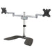 EAN 0065030881227 - StarTech.com ARMDUALSS soporte para monitor 81,3 cm (32") Negro, Plata imagen 1