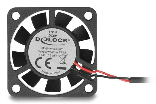 EAN 4043619672868 - DeLOCK 67286 sistema de refrigeración para ordenador Carcasa del ordenador Ventilador 4 cm Negro 1 pieza( imagen 1