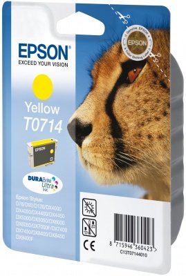 EAN 8715946360423 - Epson Cheetah T0714 DURABrite Ultra, yellow cartucho de tinta 1 pieza(s) Original Amarillo imagen 4