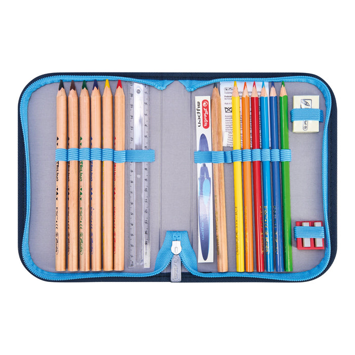 EAN 4008110396354 - Herlitz FiloActive XL Plus Cosmic juego de mochila escolar Niño Poliéster Azul, Azul oscuro imagen 12