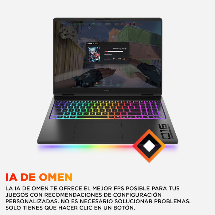 EAN 0199764876140 - HP OMEN MAX Gaming 16-ah0039ns Intel Core Ultra 9 275HX Portátil 40,6 cm (16") WQXGA 32 GB DDR5-SDRAM 1 T imagen 12