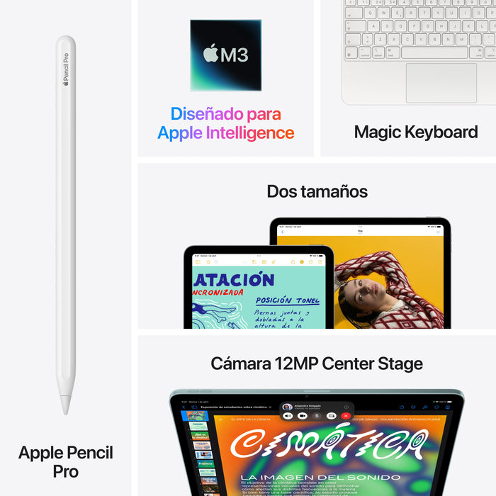 EAN 0195950000108 - Apple iPad Air Apple M 1 TB 27,9 cm (11") 8 GB Wi-Fi 6E (802.11ax) iPadOS 18 Gris imagen 9