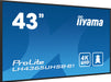 EAN 4948570123551 - iiyama LH4365UHSB-B1 pantalla de señalización Diseño de quiosco 108 cm (42.5") LED Wifi 800 cd / m² 4K Ul imagen 4