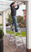 EAN 4009199120410 - Krause 120410 escalera Escalera plegable Aluminio, Negro, Naranja imagen 2